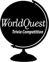 Black globe with WorldQuest printed