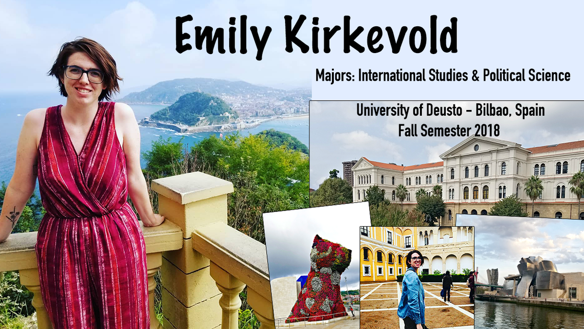 Emily Kirkevold study abroad Bilbao, Spain